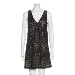 Marc by Marc Jacobs Black Lace Pattern Mini Dress